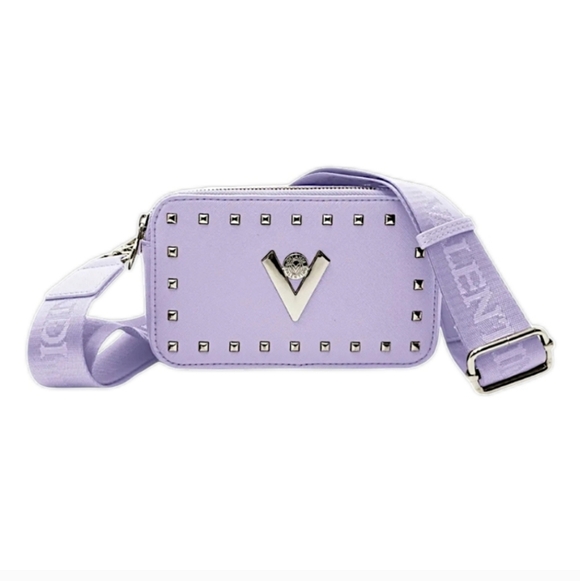 Valentino Orlandi Handbags - Valentino Orlandi Lavender Studded Crossbody Bag